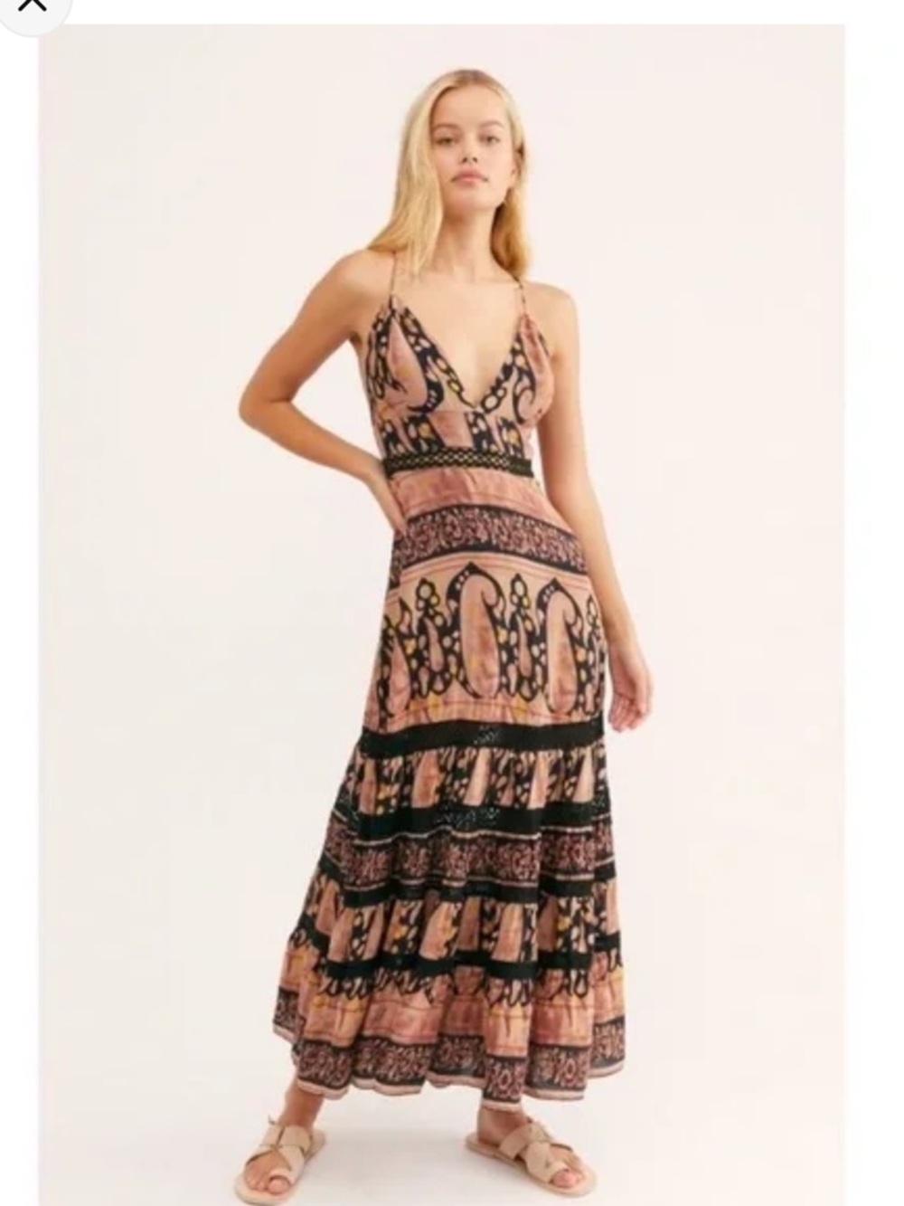 Free People Elektra Maxi Dress /
Sahara Combo size small - Picture 5 of 10
